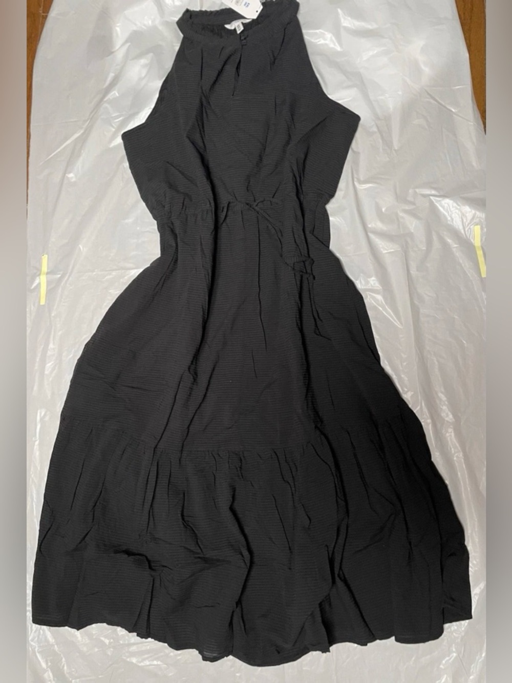 Classic Black Keyhole NeckSummer Maxi Dress-Plus Size